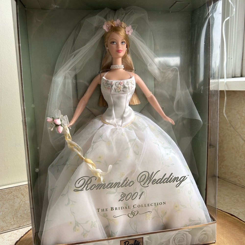 Barbie Bridal Doll in White and Pink Gown
